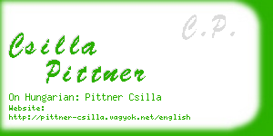 csilla pittner business card